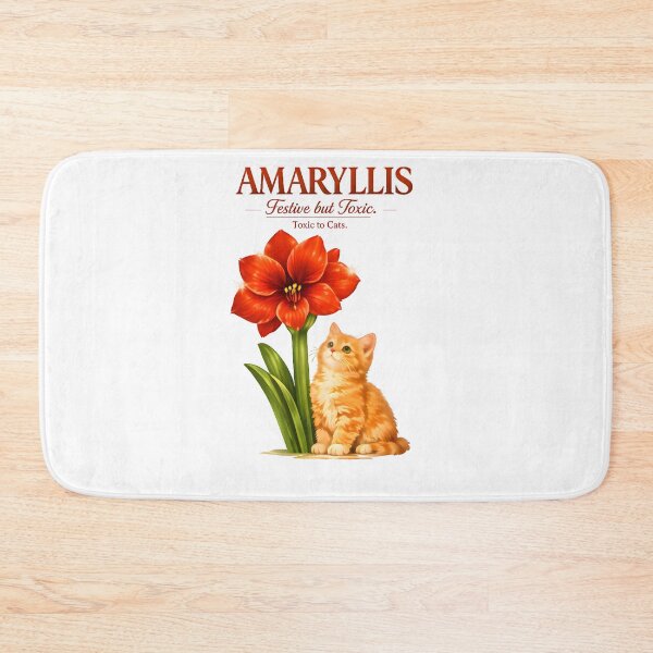 Item preview, Amaryllis – Festive but Toxic | Toxic Plants for Cats Veterinary Humor Design designed and sold by Bettybee00.
