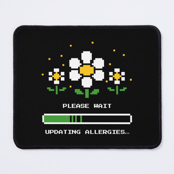 Item preview, Updating Allergies Pixel Flower Humor  designed and sold by sachpica.