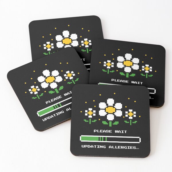 Item preview, Updating Allergies Pixel Flower Humor  designed and sold by sachpica.