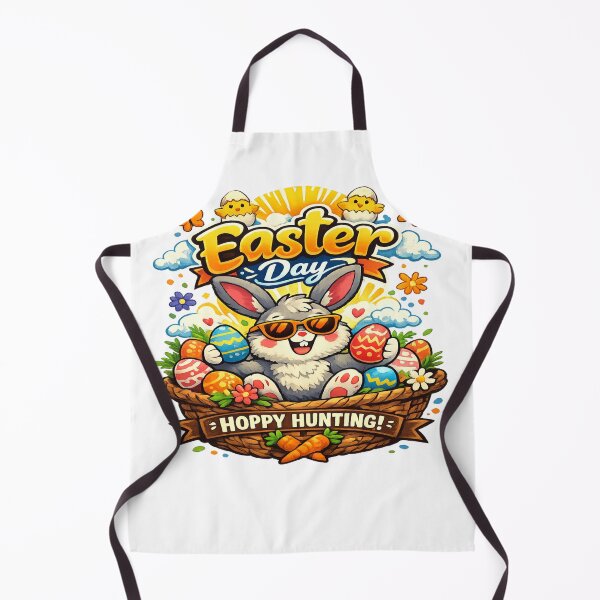 Item preview, Cute Easter Bunny With Colorful Eggs – Happy Easter Day designed and sold by MOUZAT.