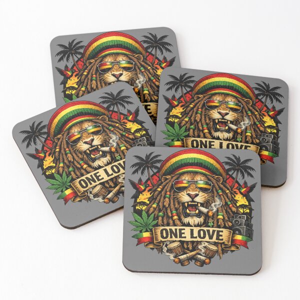 Item preview, One Love Lion of Judah Art designed and sold by Shirtaholism.