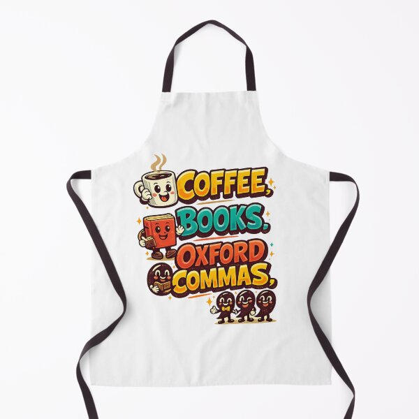 Item preview, Coffee Books Oxford Commas designed and sold by LuveraxArt.