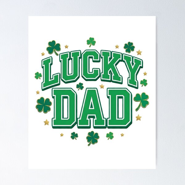 Item preview, Lucky Dad – St. Patrick’s Day Shamrock Design designed and sold by MiniMilestones.
