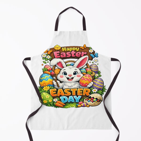 Item preview, Cute Easter Bunny With Colorful Eggs – Happy Easter Day designed and sold by MOUZAT.