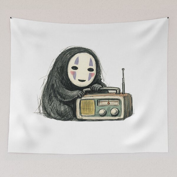 Item preview, NO FACE WITH RETRO RADIO designed and sold by LIS AND MELIVERSO.