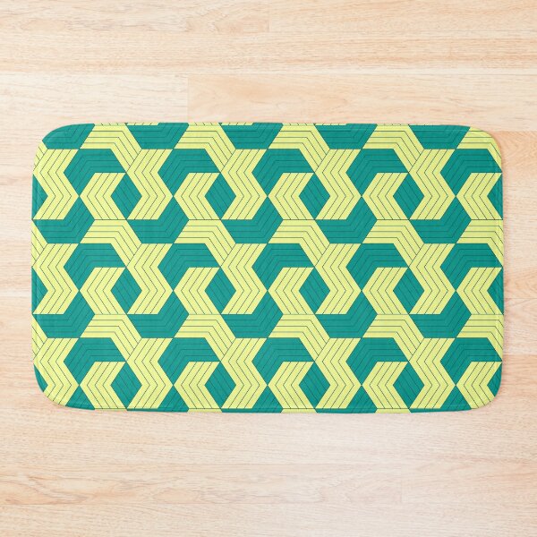 Item preview, Beautiful Green Hexagram Checks - Geometric Abstract Pattern - Secret Santa Gifts designed and sold by RoyalStarsPatts.