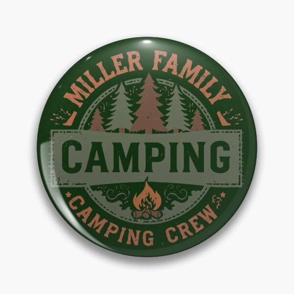 Item preview, Miller Family Camping Crew Vintage Forest Badge designed and sold by EchoPrint Co..