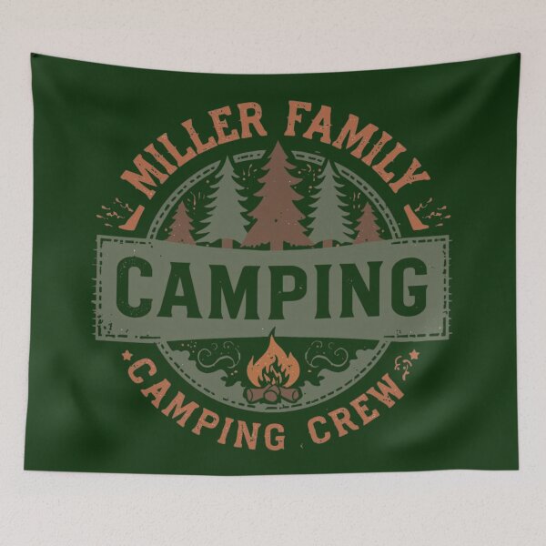 Item preview, Miller Family Camping Crew Vintage Forest Badge designed and sold by EchoPrint Co..