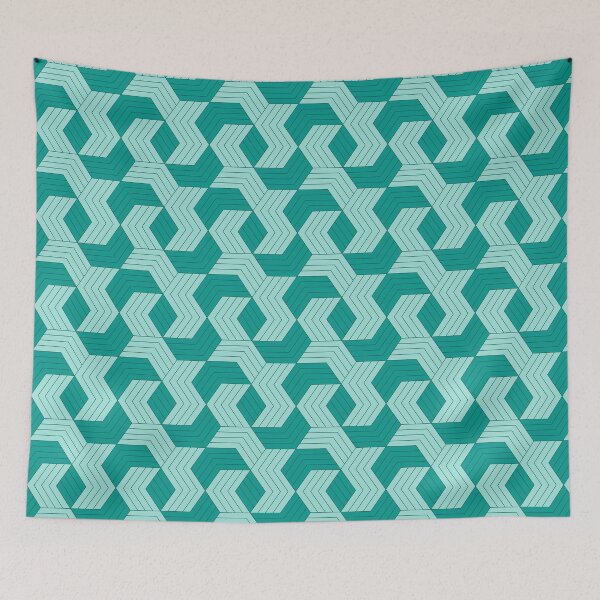 Item preview, Boho Green Honey Grid - Geometric Shape Pattern - Sympathy Gifts designed and sold by RoyalStarsPatts.