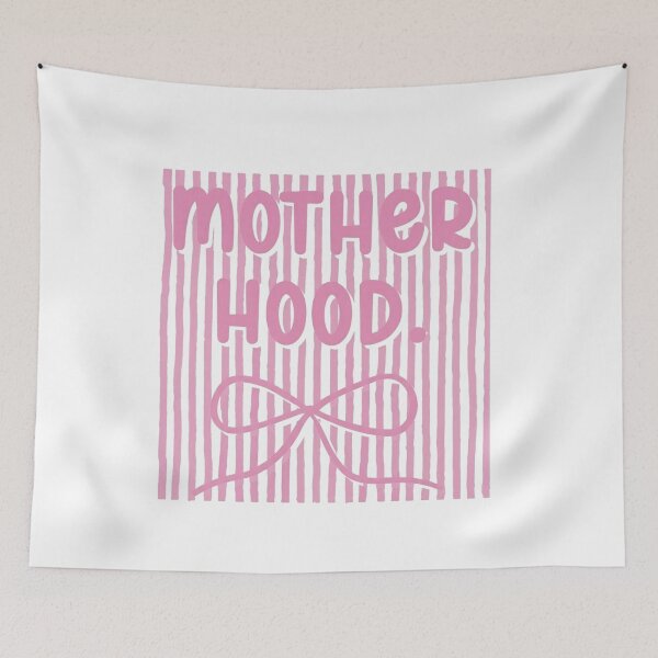 Item preview, Striped Pink Motherhood Coquette bow Mothers Day Mom designed and sold by BornBorn.