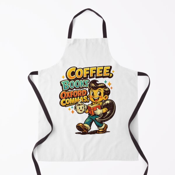 Item preview, Coffee Books Oxford Commas designed and sold by LuveraxArt.
