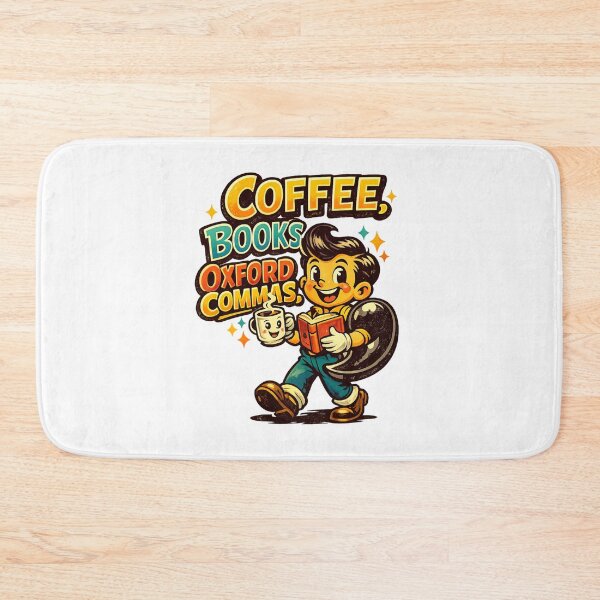 Item preview, Coffee Books Oxford Commas designed and sold by LuveraxArt.
