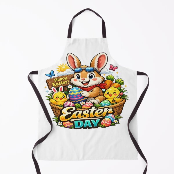 Item preview, Cute Easter Bunny With Colorful Eggs – Happy Easter Day designed and sold by MOUZAT.
