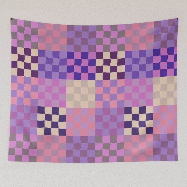 Item preview, Purple Wavy Checkerboard designed and sold by Ayoub14.