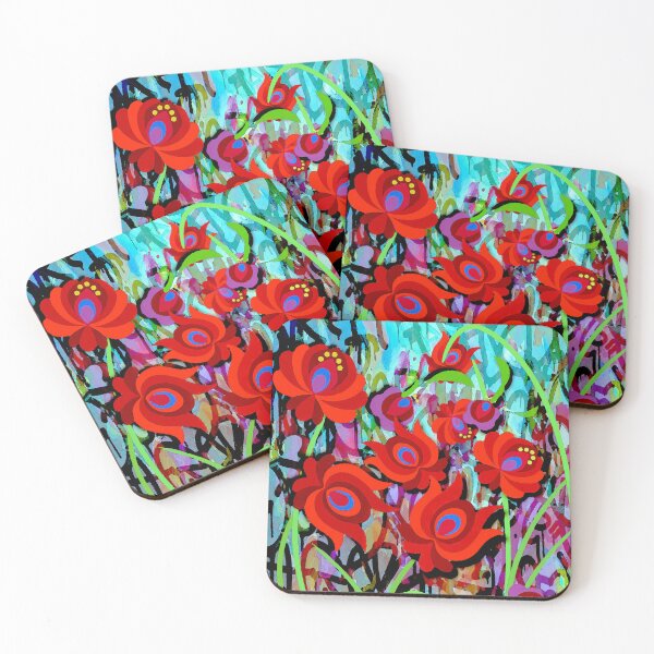 Item preview, Abstract Flower Garden designed and sold by ViaARTfactory.