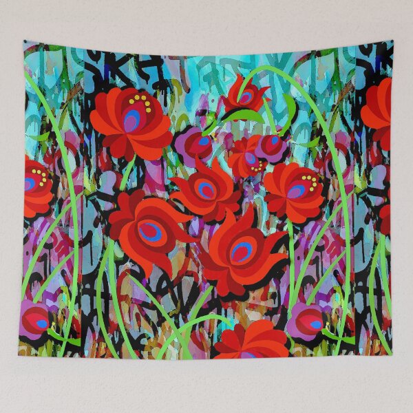 Item preview, Abstract Flower Garden designed and sold by ViaARTfactory.