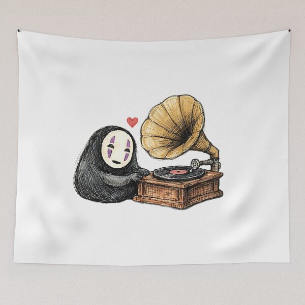 Item preview, NO FACE WITH ANTIQUE GRAMOPHONE designed and sold by LIS AND MELIVERSO.