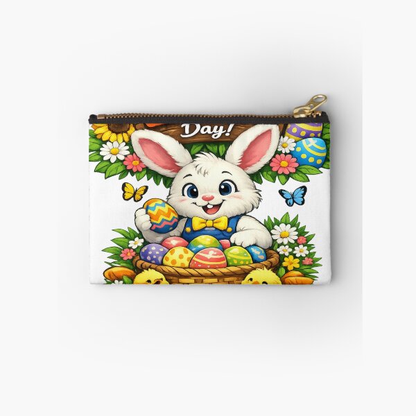 Item preview, Cute Easter Bunny With Colorful Eggs – Happy Easter Day designed and sold by MOUZAT.