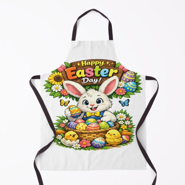Item preview, Cute Easter Bunny With Colorful Eggs – Happy Easter Day designed and sold by MOUZAT.