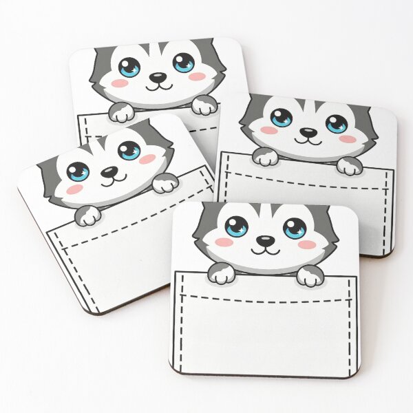Item preview, Cute Pocket Husky designed and sold by  Side Quest Studio.