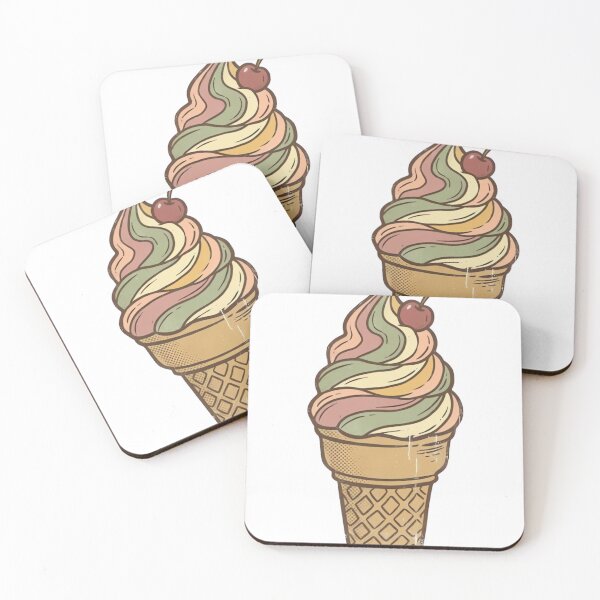 Item preview, Vintage Ice Cream Cone with Cherry designed and sold by urbinet.