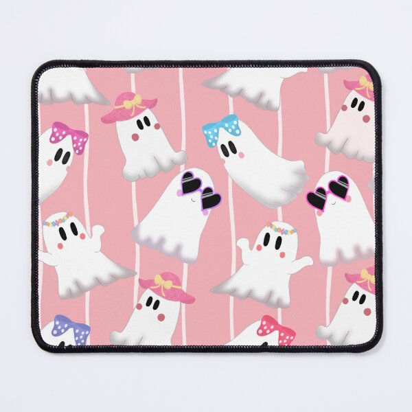 Item preview, Cute little ghosts with pink background designed and sold by Snookies Prints.