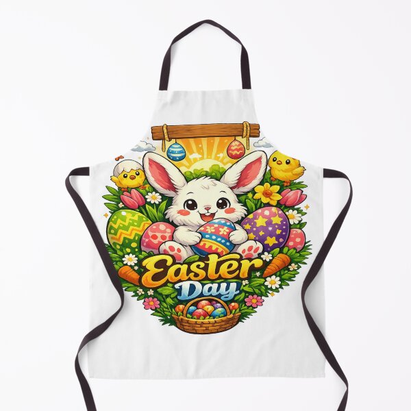 Item preview, Cute Easter Bunny With Colorful Eggs – Happy Easter Day designed and sold by MOUZAT.