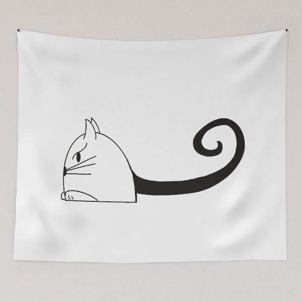 Item preview, Enchanted Friends - Black Minimalist Cat  designed and sold by Enchanted Friends.