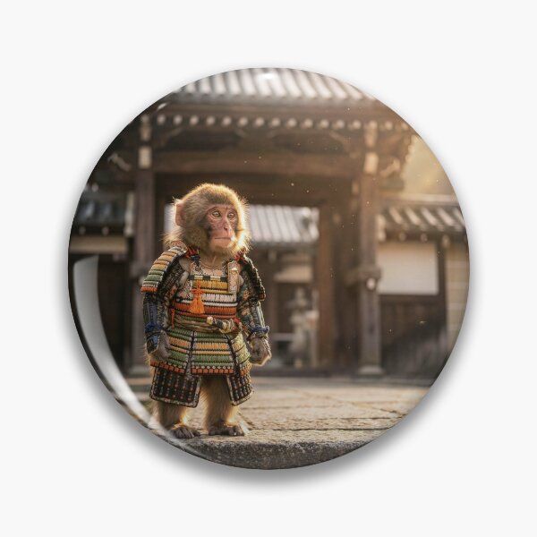 Item preview, Snow Monkey Samurai designed and sold by Tridentulus.
