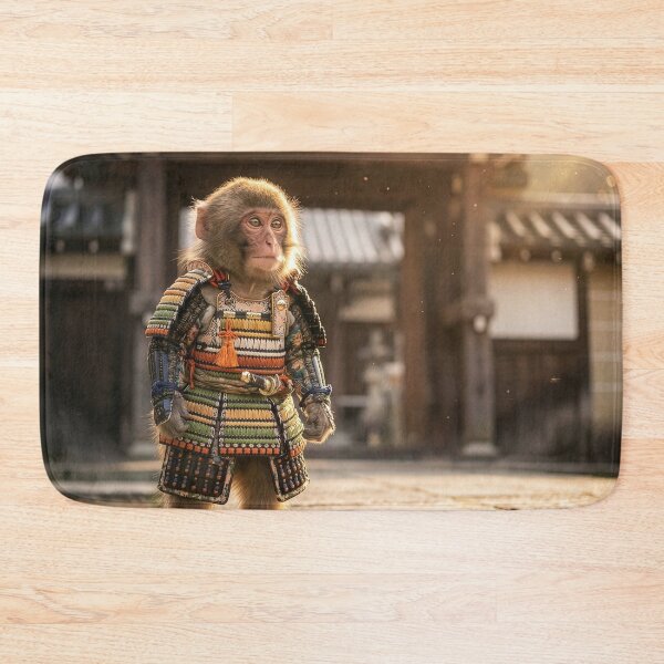 Item preview, Snow Monkey Samurai designed and sold by Tridentulus.
