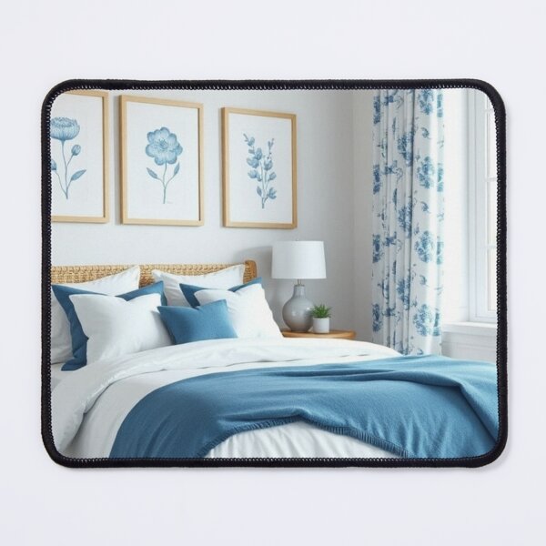Item preview, Coastal Blue and Organic Modern Bedroom Oasis designed and sold by Vida e Arte.