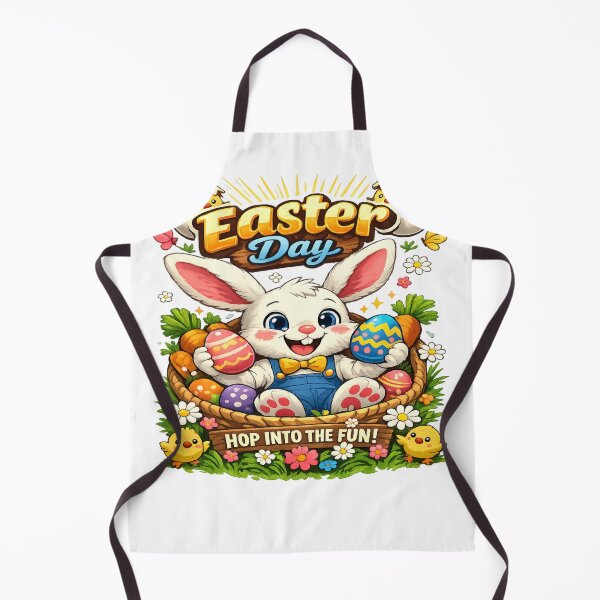 Item preview, Cute Easter Bunny With Colorful Eggs – Happy Easter Day designed and sold by MOUZAT.