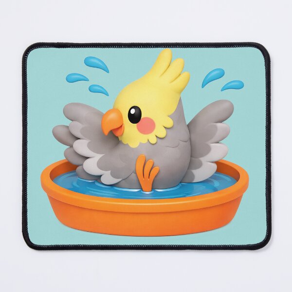 Item preview, Bath Time – Cockatiel Bath Time designed and sold by Kokoristudio.