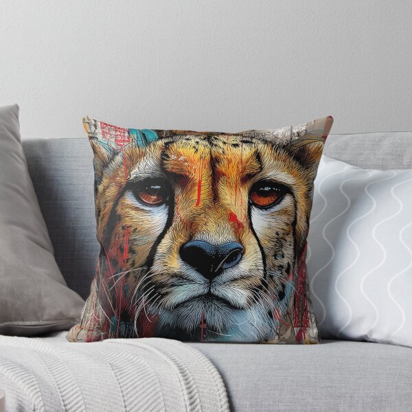Item preview, Cheetah Street Art Portrait designed and sold by drizzd.