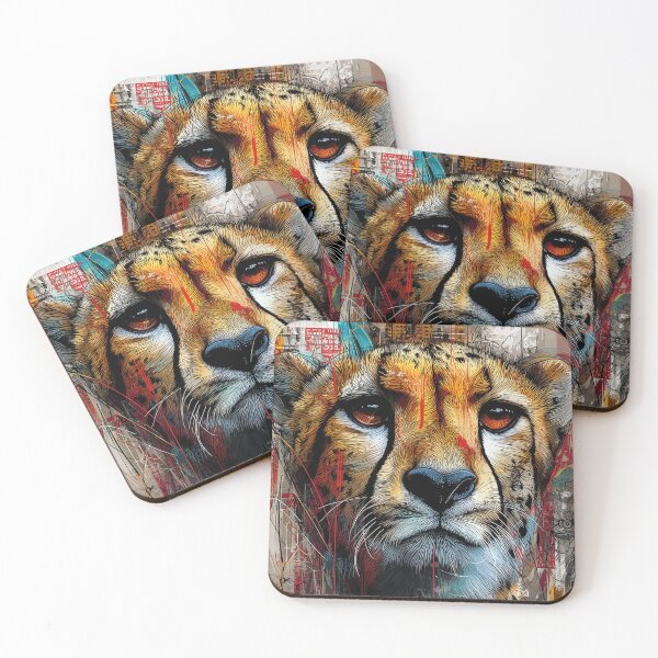Item preview, Cheetah Street Art Portrait designed and sold by drizzd.
