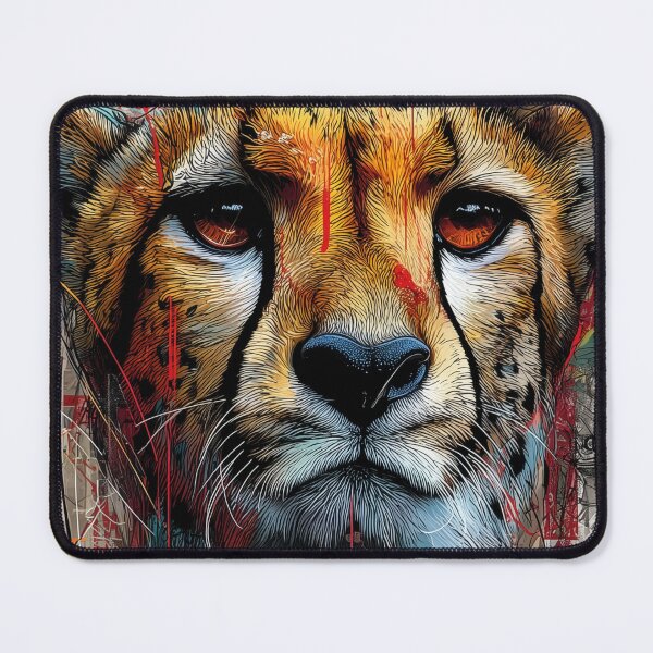 Item preview, Cheetah Street Art Portrait designed and sold by drizzd.