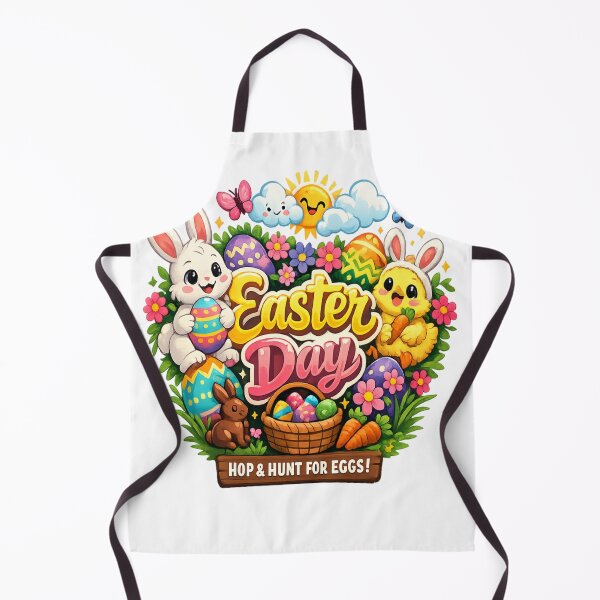 Item preview, Cute Easter Bunny With Colorful Eggs – Happy Easter Day designed and sold by MOUZAT.