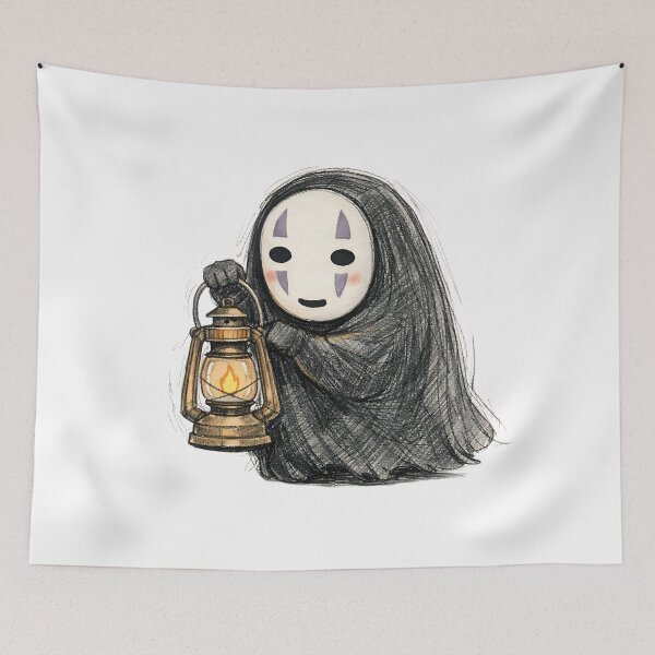 Item preview, NO FACE WITH ANTIQUE OIL LANTERN designed and sold by LIS AND MELIVERSO.