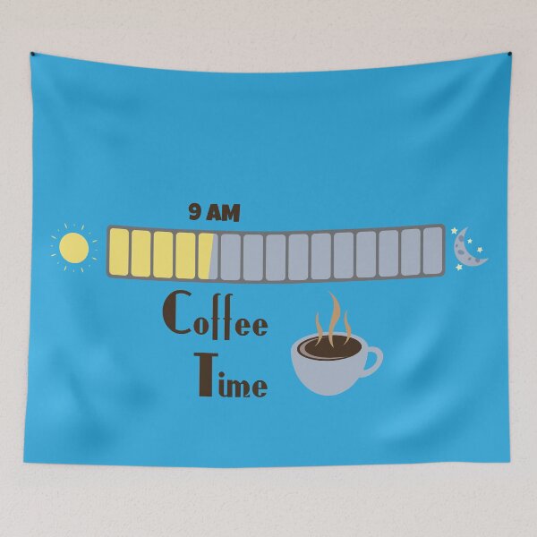 Item preview, Coffee Time 9 AM Daily Routine designed and sold by Arturo Daniel Garcia Palomo.