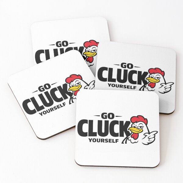 Item preview, Go Cluck Yourself Smug Chicken Cartoon Bold Sarcastic Farm Humor designed and sold by Thread-Riot.