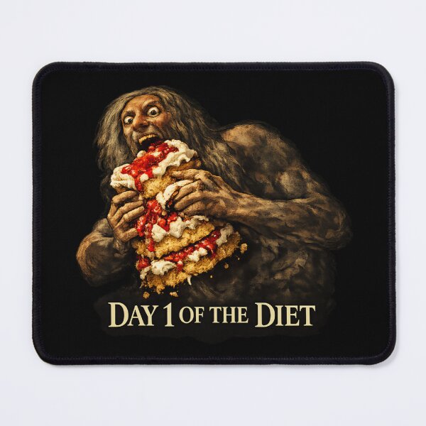 Item preview, Funny Saturn Devouring Cake Diet Meme Goya Art designed and sold by ArcanePrintsxo.