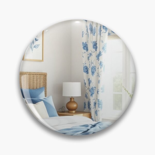 Item preview, Blue Coastal Bedroom with Natural Woven Textures designed and sold by Vida e Arte.