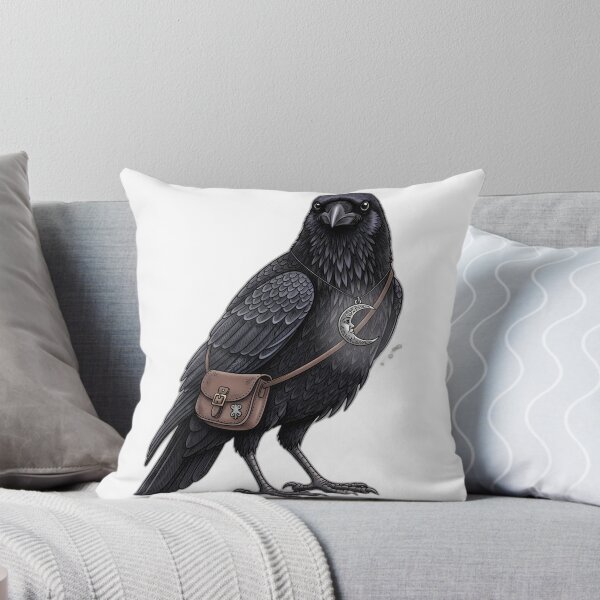 Item preview, Crow with Crescent Charm and Little Satchel designed and sold by pumsquare.