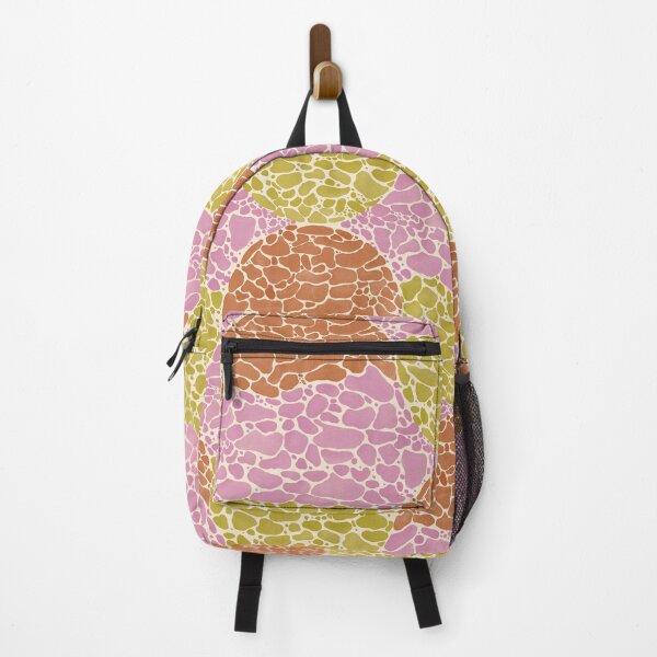 Item preview, Tortoise Shell Pebble Mosaic Pattern_Terracotta_Olive_Pink designed and sold by YaldiDesign.