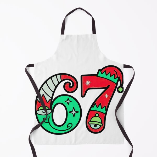 Item preview, funny 67 elf hat christmas six seven meme designed and sold by ArtDesignTp.