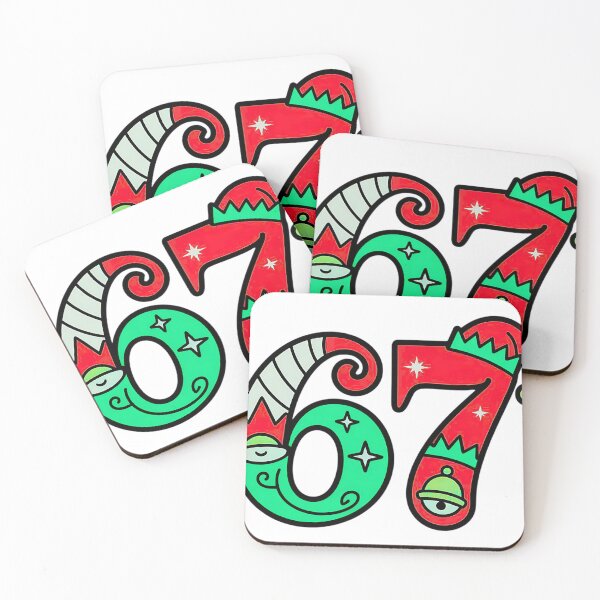 Item preview, funny 67 elf hat christmas six seven meme designed and sold by ArtDesignTp.