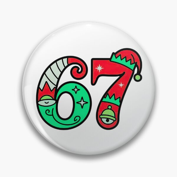 Item preview, funny 67 elf hat christmas six seven meme designed and sold by ArtDesignTp.