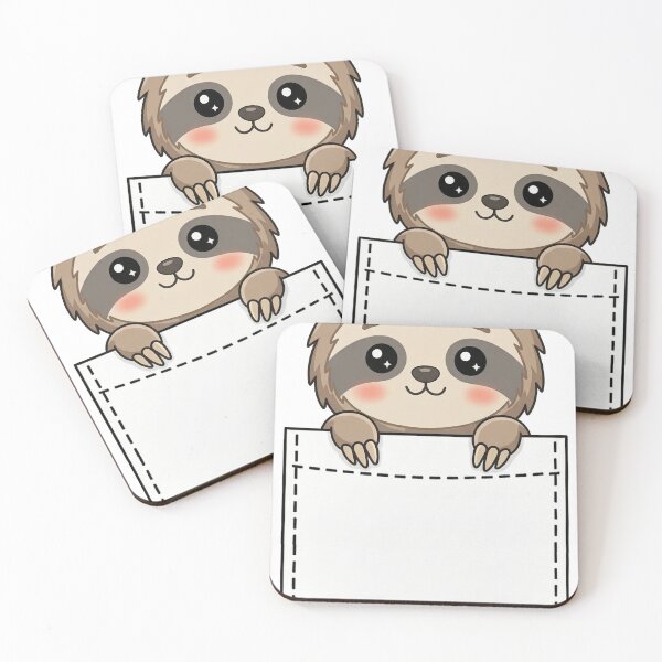 Item preview, Cute Pocket Sloth designed and sold by  Side Quest Studio.