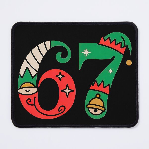 Item preview, viral six seven elf hat christmas meme design designed and sold by ArtDesignTp.