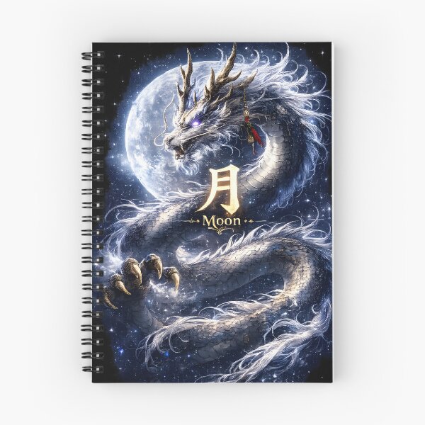 Item preview, Moon Dragon Chinese Character Symbol designed and sold by ChineseMystical.